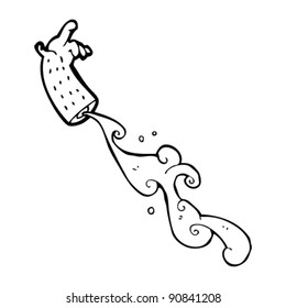 caricatura del brazo cortado