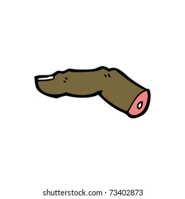 scharfe Fingerkartoon