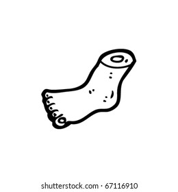 Severed Foot Cartoon