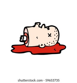 severed head cartoon