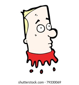 severed head cartoon