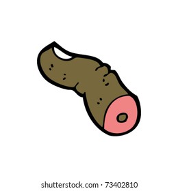 scharfer Daumenkartoon