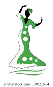 sevillanas dancer illustration