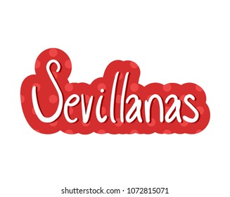Sevillanas symbol, (Sevilllanas is a popular spanish dance)