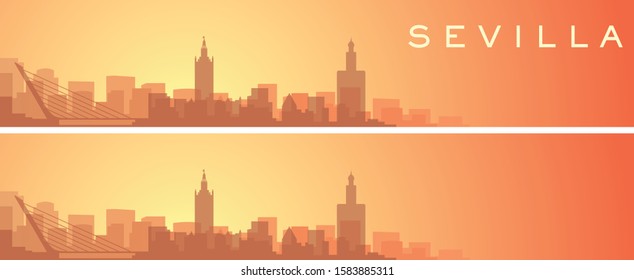 Seville Beautiful Skyline Scenery Banner