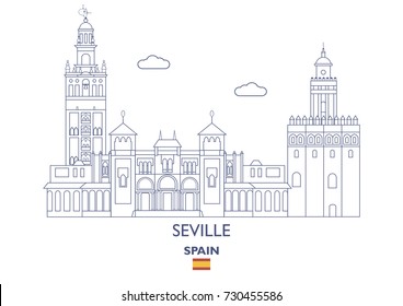 Sevilla Linear City Skyline, España