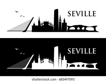 Seville skyline - Spain - vector illustration