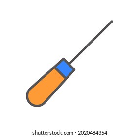 concepto de ilustración vectorial de icono de coser