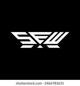 SEW letter logo vector design, SEW simple and modern logo. SEW luxurious alphabet design  