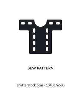 sew pattern isolated icon. simple element illustration from sew concept icons. sew pattern editable logo sign symbol design on white background. can be use for web and mobile