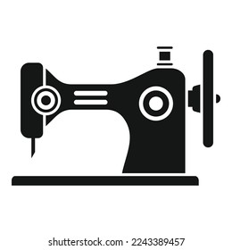 Sew repair machine icon simple vector. Clothing cleaning. Manufacture tailor