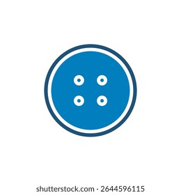 costurar através do ícone de botão design vetorial em estilo moderno