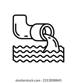 Sewage Backup icon in vector. Illustration