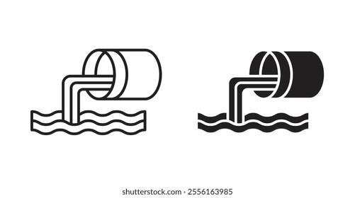 Sewage Filled flat icons set for apps and web ui designs.