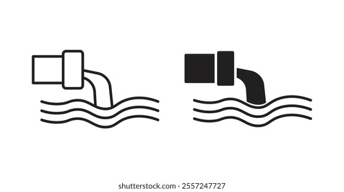 Sewage Icon set. vector illustration set