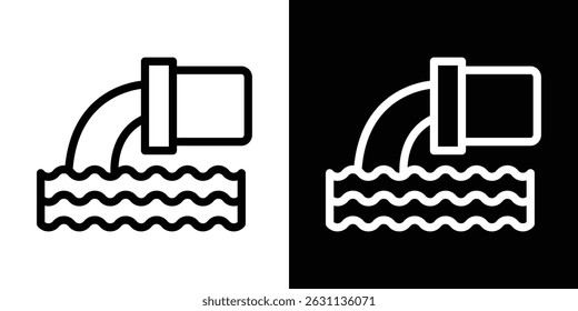 Sewage icon vector collection. vector sign illustration
