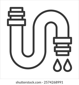 Sewage Icon Vector Illustration Outline