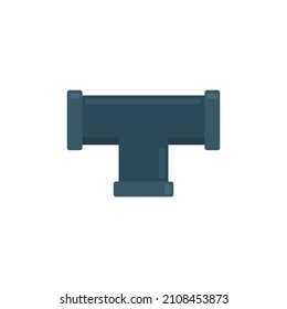 Sewage pipe icon. Flat illustration of sewage pipe vector icon isolated on white background