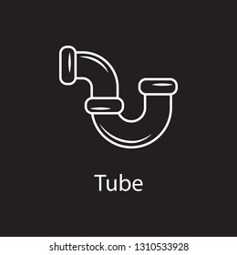 Sewage pipe icon. Simple element illustration. Sewage pipe symbol design from Construction collection set. Can be used in web and mobile