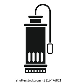 Sewage pump icon simple vector. Electric engine. Machine equipment