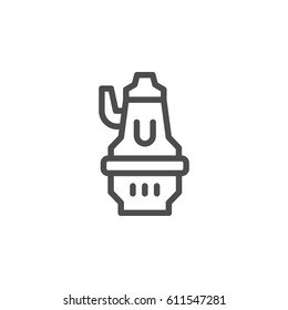 Sewage pump line icon
