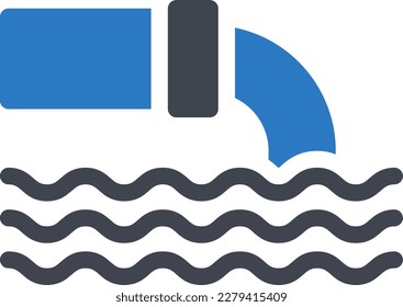 sewage Vector illustration on a transparent background. Premium quality symmbols. Glyphs vector icons for concept and graphic design.