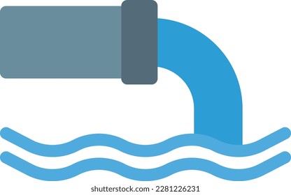 sewage  Vector illustration on a transparent background. Premium quality symmbols. Line Color vector icons for concept and graphic design. 
