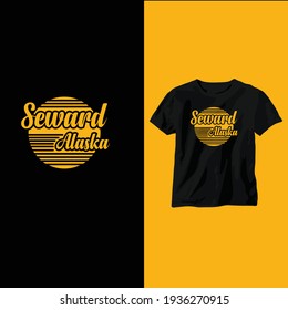 Seward Alaska Tshirt Vector Template