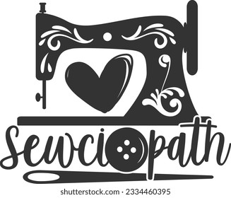 Sewciopath - Love Sewing Print