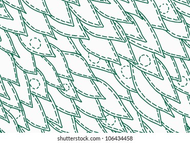 sewed leaf seamless pattern background