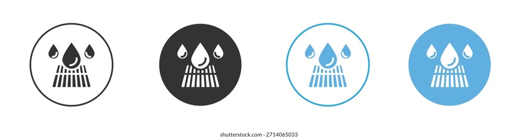 Icono de drenaje de alcantarilla. Plantilla de diseño de iconos gráficos