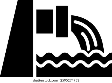 Sewer Icon Glyph Vector Illustration