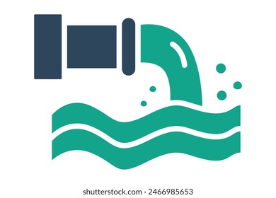 Sewer icon. icon related to utilities. solid icon style. utilities elements vector illustration