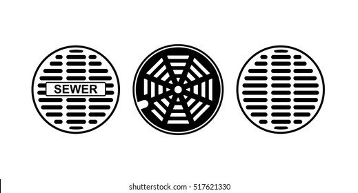 sewer icon - vector illustration.