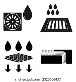 diseño de ilustración vectorial de icono de alcantarillado