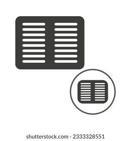 Sewer icon. Vector illustration. EPS 10.