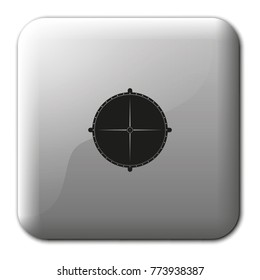 Sewer manhole flat vector icon.