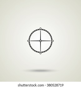 Sewer manhole icon.