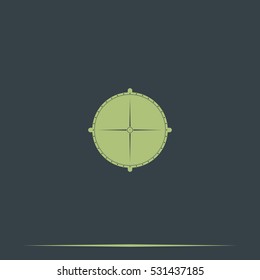 Sewer manhole icon.