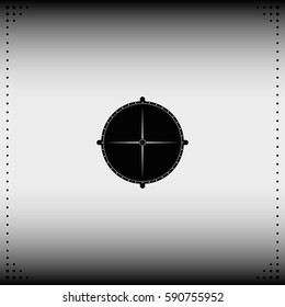 Sewer manhole icon.