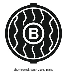 Sewer manhole icon simple vector. City road. Sewage drainage