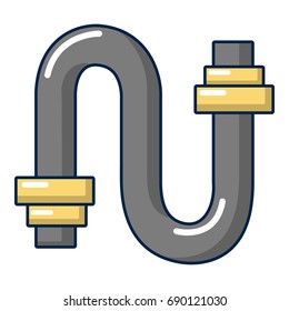 Sewer pipe icon. Cartoon illustration of sewer pipe vector icon for web design
