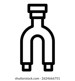 Sewer pipe icon. Outline sewer pipe vector icon for web design isolated on white background