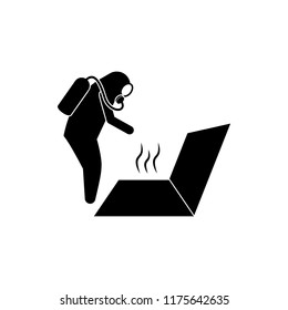 Sewer repair icon. Element of diving icon for mobile concept and web apps. Pictogram Sewer repair icon can be used for web and mobile