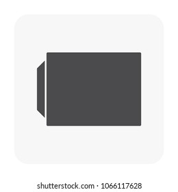 Sewer vector icon. May called reinforced cement concrete pipe, rccp, drain pipe or precast concrete pipe for install or construction at underground, road for drainage system of water, flood, sewage.