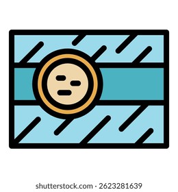 Sewerage icon. Outline sewerage vector icon color flat isolated