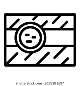 Abwassersymbol. Umriss Abwasservektor Symbol für Web-Design einzeln auf weißem Hintergrund
