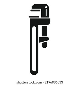 Sewerage key icon simple vector. Pipe sewer. Sewage tube