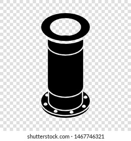 Sewerage pipe icon. Simple illustration of sewerage pipe vector icon for web