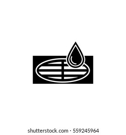 Sewerage system icon - vector illustration.